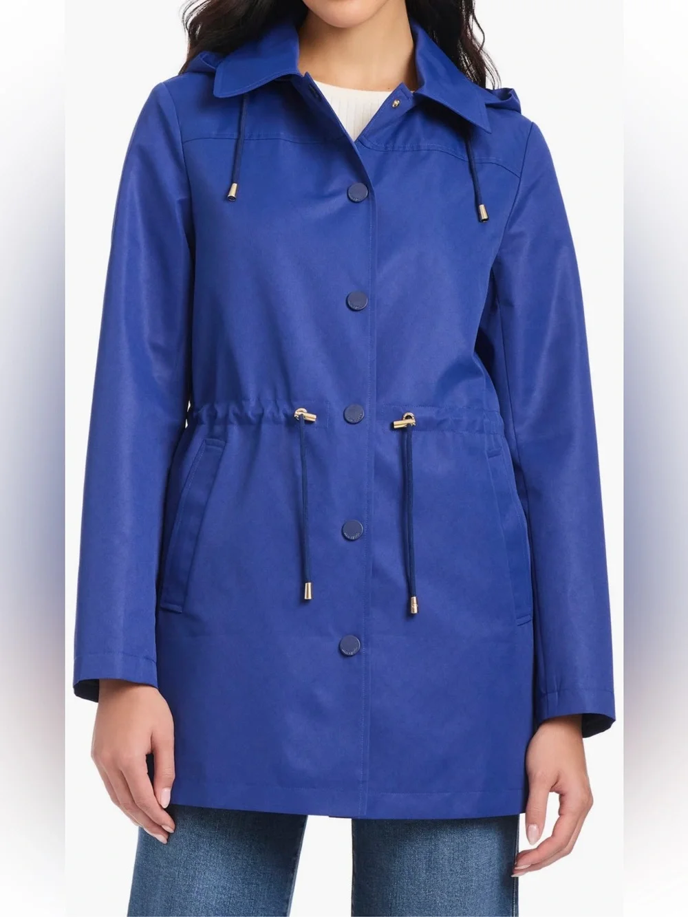 ‼️NEW Kate Spade Blue Magic Print Hooded Rain Jacket